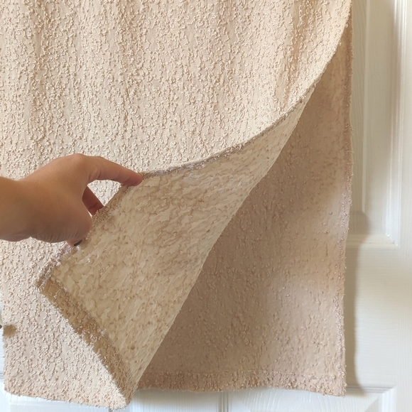 Front Street 90's Vintage Textured Tank Top & Maxi Skirt Matching Set Cream S - Picture 15 of 16